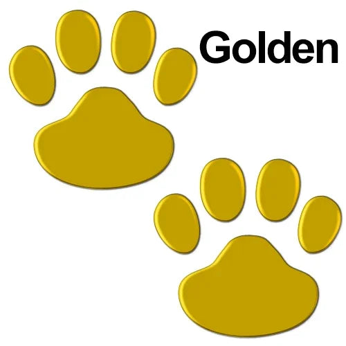 2Pcs/Set 3D Animal Dog Cat Bear Foot Prints Car Sticker Cool Design Paw Footprint Decal Car Stickers Silver Red Black Golden
