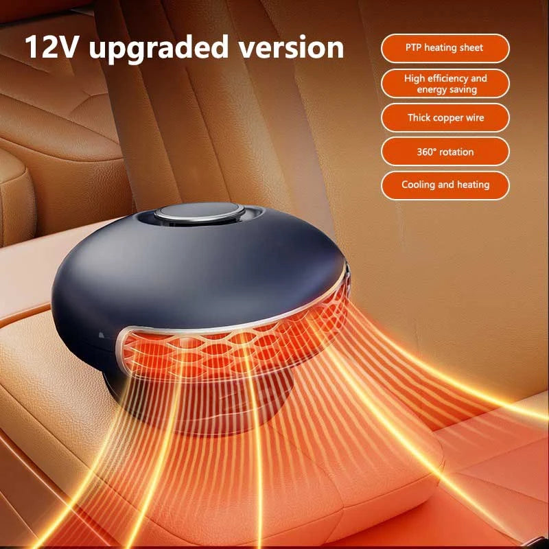 2026 New Car Heater 12V/24V Car Electric Heater Car Heater Defrosting And Defogging Device Car Home Dual-use
