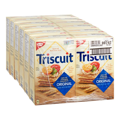 Cracker Triscuit Original 200 g. - 12 x 200 g - Christie - Restaurant and Foodservice Ingredients - Canadian Distribution - Ships Free Within Canada on Orders Above CAD $199
