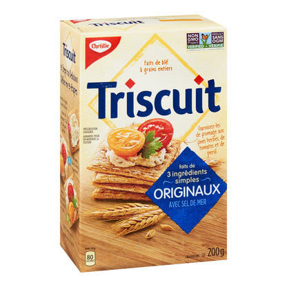 Cracker Triscuit Original 200 g. - 12 x 200 g - Christie - Restaurant and Foodservice Ingredients - Canadian Distribution - Ships Free Within Canada on Orders Above CAD $199