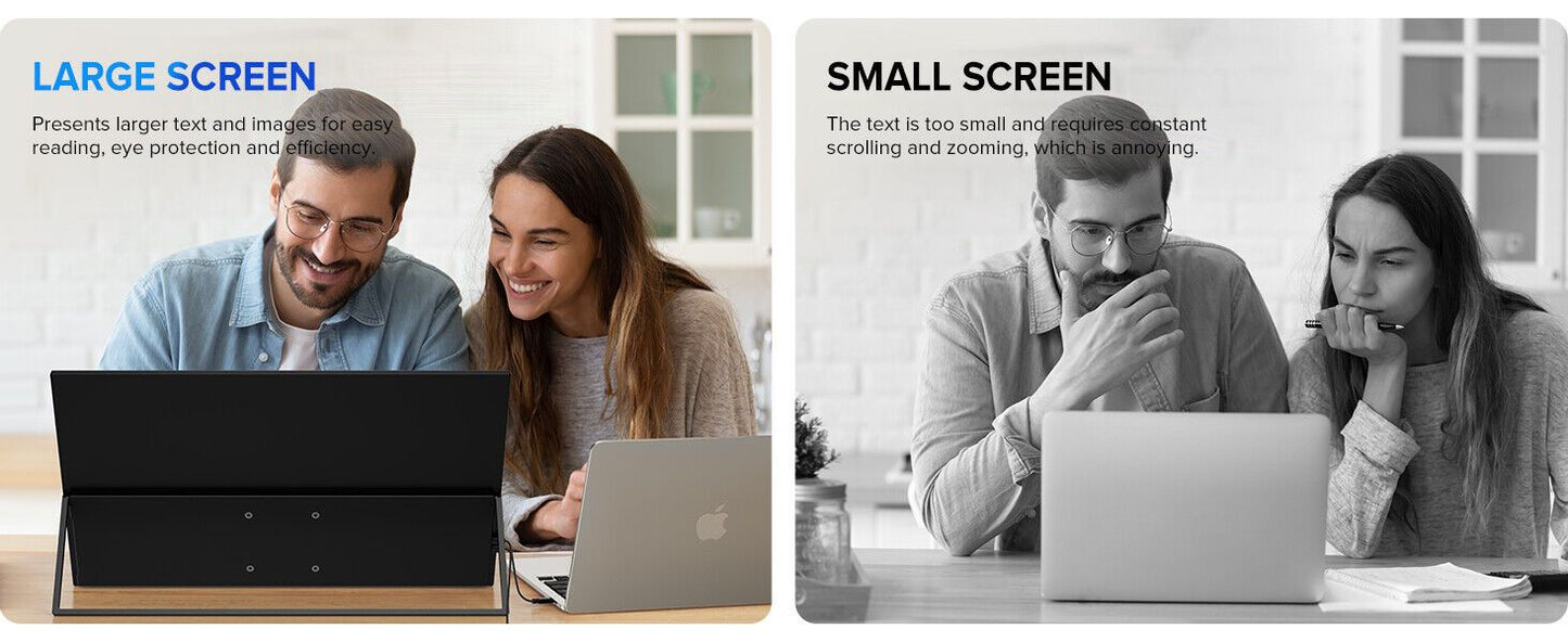 22 Inch Portable Monitor 2K 2560x1440 Gaming Monitor for Laptop Screen Extender