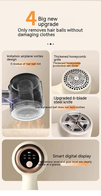 New Electric Hair Ball Trimmer Household Clothing Hair Ball Hair Multifunctional Portable Rechargeable Lint Remover
