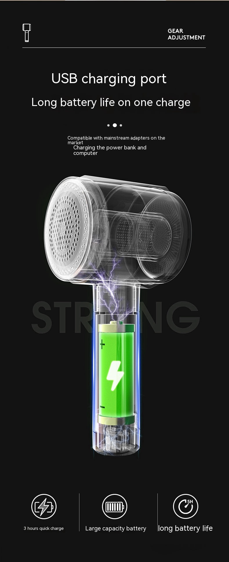 New Electric Hair Ball Trimmer Household Clothing Hair Ball Hair Multifunctional Portable Rechargeable Lint Remover