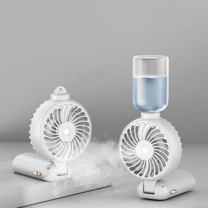 Digital Display Folding Spray Cooling Fan Handheld