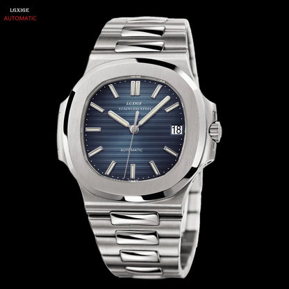 LGXIGE LM013 New Design Mens Mechanical Watch Stainless Strap Luminous Water Proof Classic High Quality Business Wrist Watch