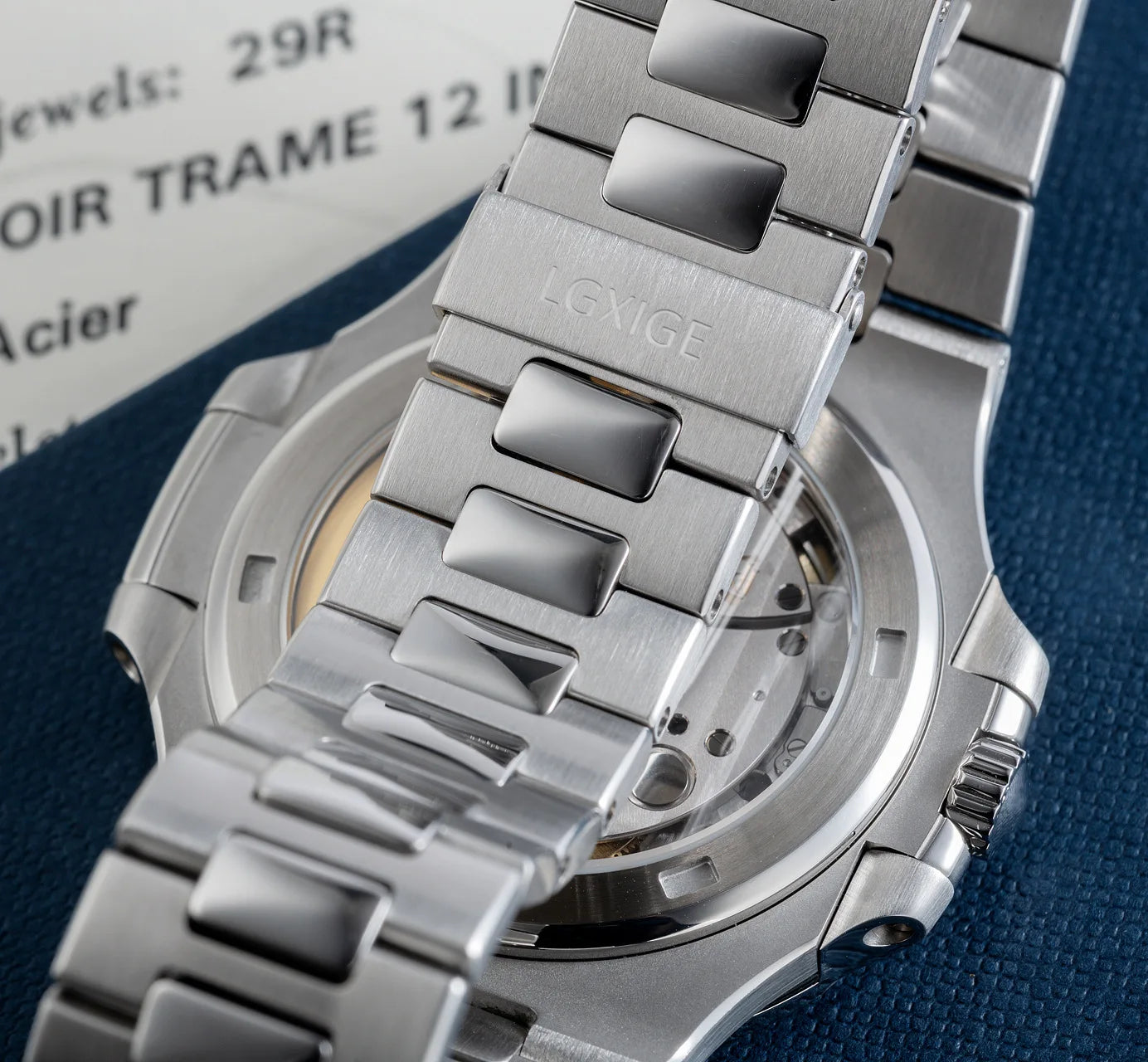 LGXIGE LM013 New Design Mens Mechanical Watch Stainless Strap Luminous Water Proof Classic High Quality Business Wrist Watch
