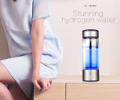 Hydrogen Bottle 420ml Japanese Titanium Quality Hydrogen-Rich Water Cup Ionizer Maker/Generator Super Antioxidants ORP