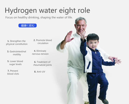 Hydrogen Bottle 420ml Japanese Titanium Quality Hydrogen-Rich Water Cup Ionizer Maker/Generator Super Antioxidants ORP