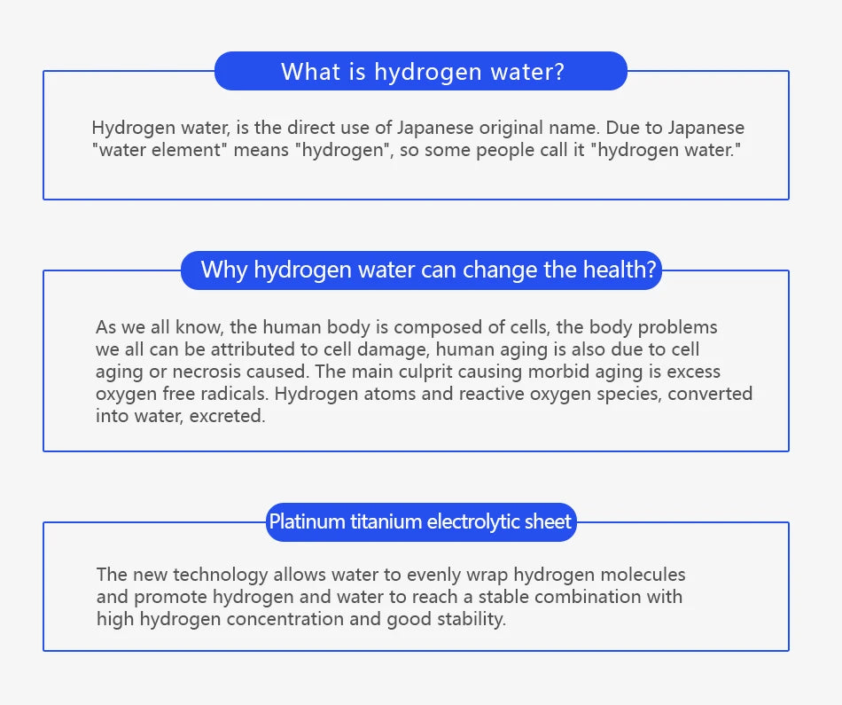 Hydrogen Bottle 420ml Japanese Titanium Quality Hydrogen-Rich Water Cup Ionizer Maker/Generator Super Antioxidants ORP
