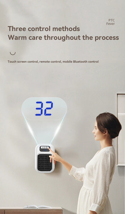 New Portable Heater Mini Electric Heater Plug in Wall Room Heater Home Appliance Timed Rapid Heating For Office Bedroom
