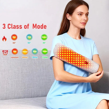Red Light Heating Arm Protector - Relieves Rheumatic Pain, Warms Palms, Boosts Blood Circulation, Aids Tendonitis Recovery