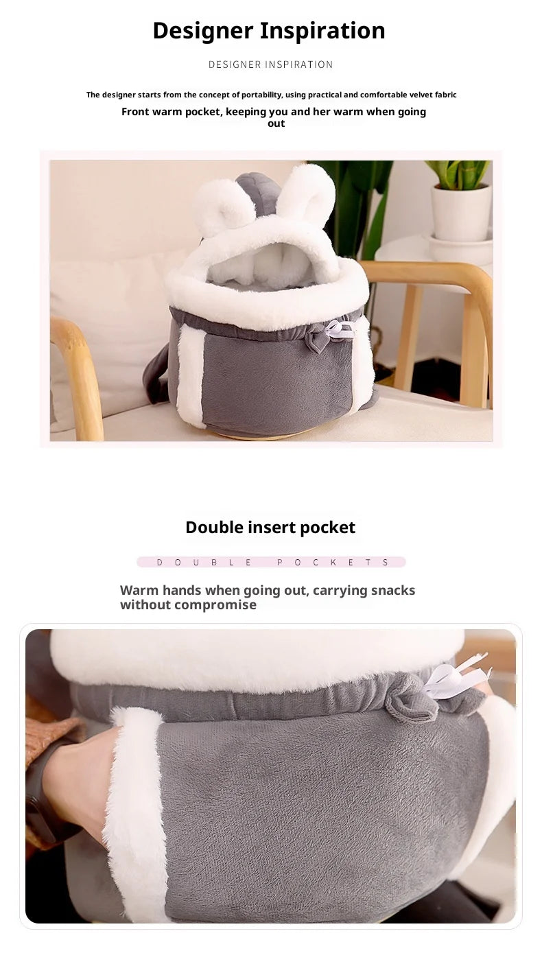 Pet backpack for outdoor activities large capacity for small and medium-sized dogs cats portable backpack for travel and hiking