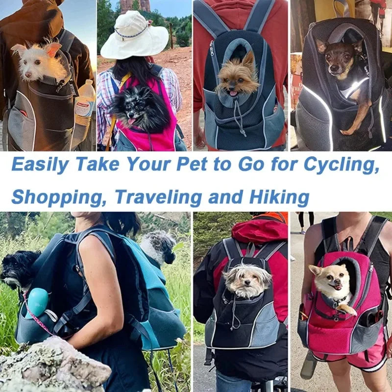 Pet Backpack for Small Medium Dogs Pet Dog Transport Backpack Travel Breathable Dog Carrier Puppy Carrier Pets Carrying Supplies