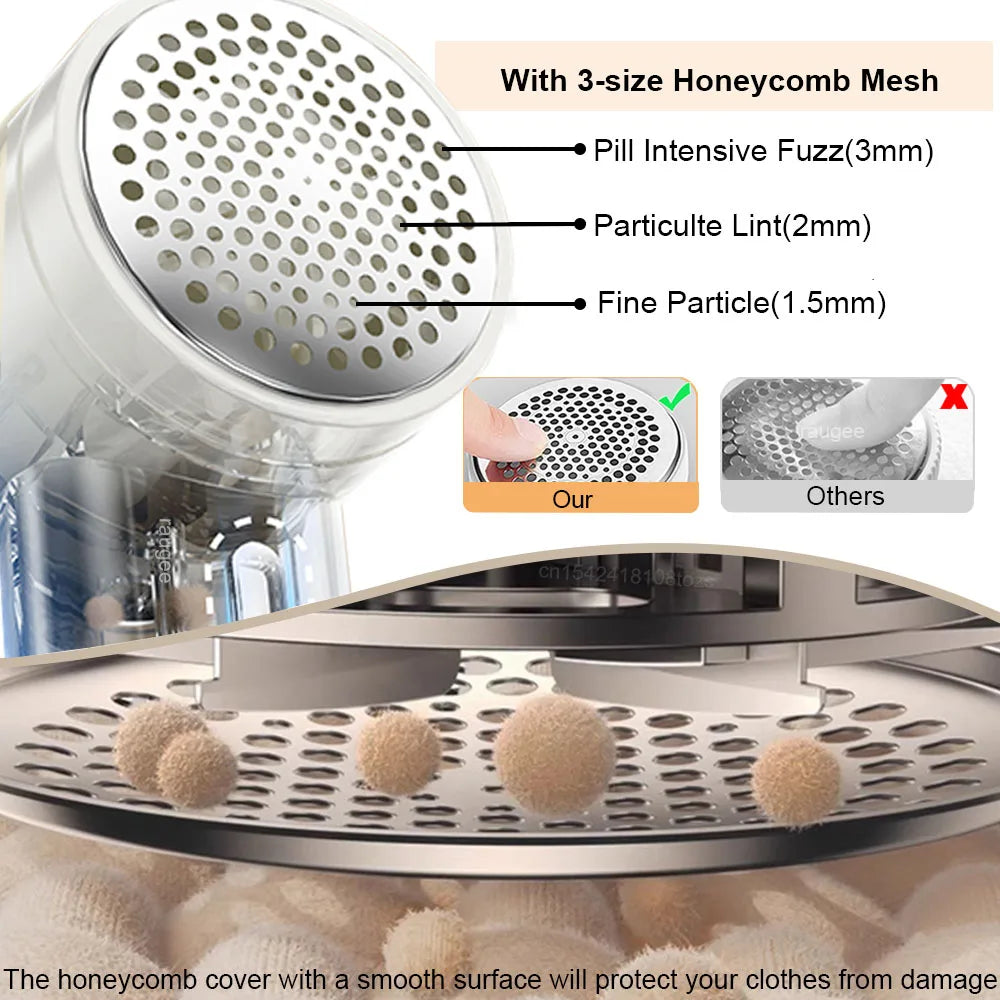 Lint Remover Professional Electric Lint Remover For Clothes USB Rechargeable Clothes Lint Shaver Machine Hair Ball Lint Trimmer