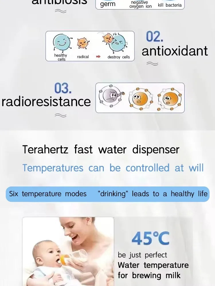 Terahertz 0.96Hz Small Molecule Water Health Water Machine - Water Infusion Device for Enhanced Hydration
