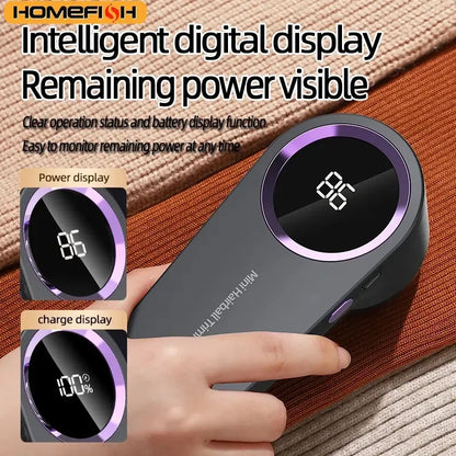 HOMEFISH Lint Remover USB Charging Electric Pellet Machine Hair Ball Lint Trimmer Portable Electric Clothes Lint Machine