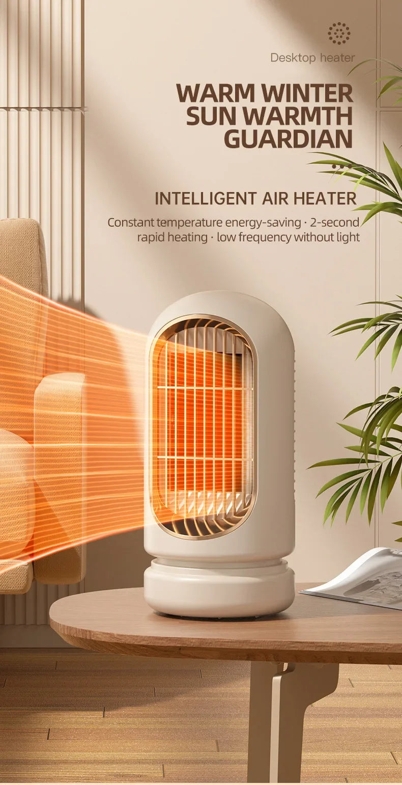 Energy-Saving Small Electric Heater for Home, Constant Temperature, Quick Heating, and Power-Off Safety Protection