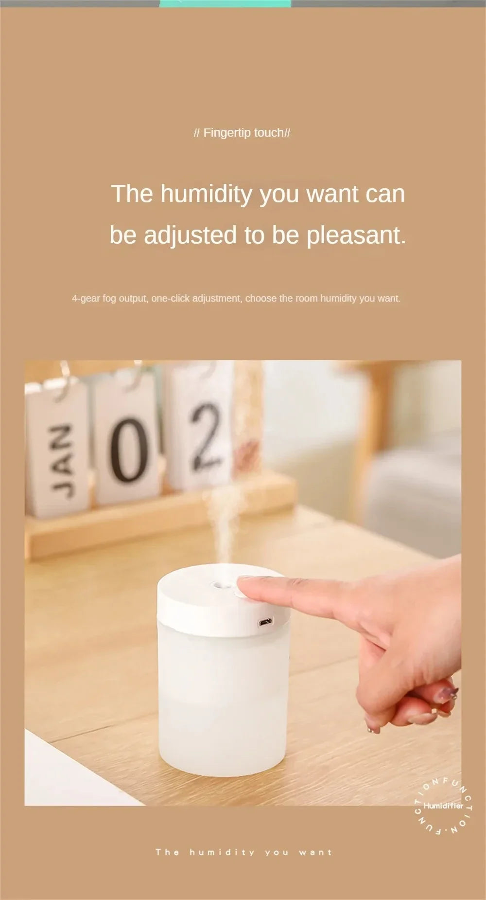 200ML USB Mini Humidifier - Ultrasonic LED Essential Oil Diffuser Portable Car Purifier & Aroma Anion Mist Maker for Home Office