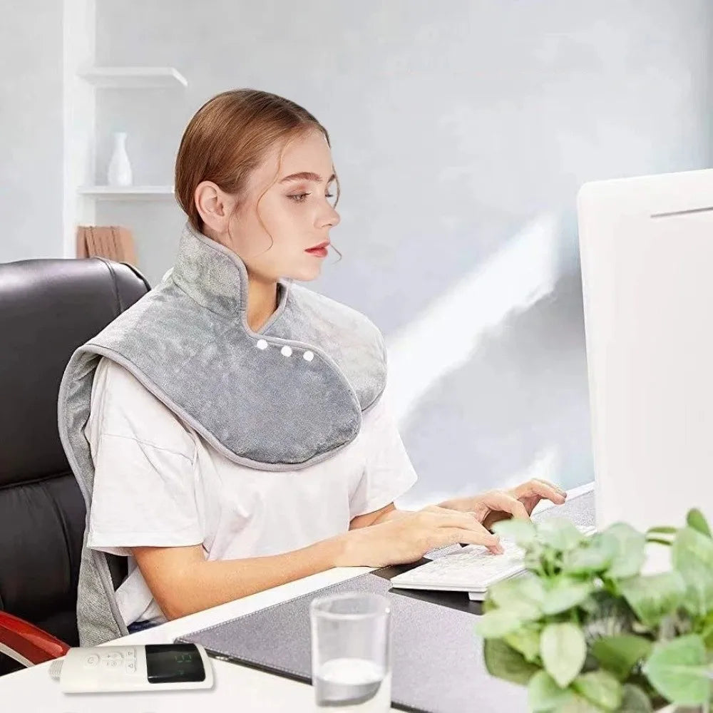 Rapid Warmth Electric Heating Pad Washable Thick Warm Heated Shawl Nine Temperature Adjustment Intelligent Timing Heat Pad