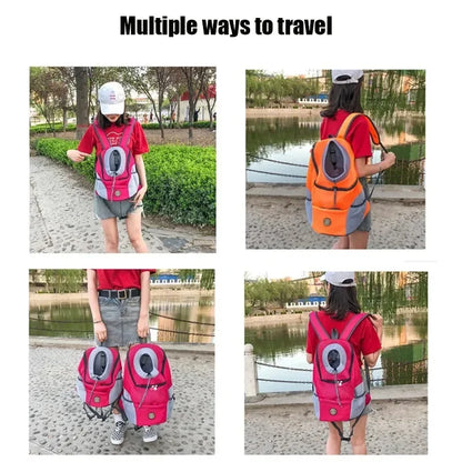 Pet Backpack for Small Medium Dogs Pet Dog Transport Backpack Travel Breathable Dog Carrier Puppy Carrier Pets Carrying Supplies