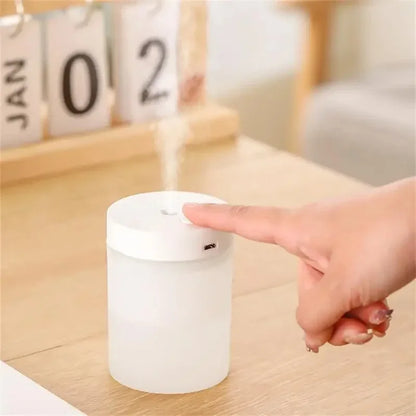 200ML USB Mini Humidifier - Ultrasonic LED Essential Oil Diffuser Portable Car Purifier & Aroma Anion Mist Maker for Home Office