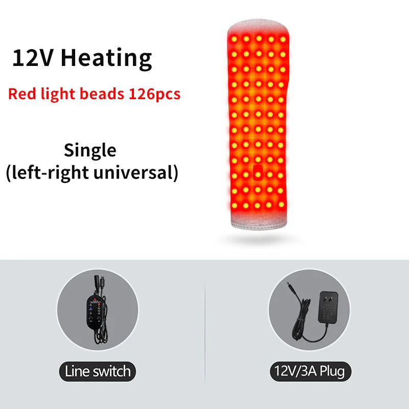 Red Light Heating Arm Protector - Relieves Rheumatic Pain, Warms Palms, Boosts Blood Circulation, Aids Tendonitis Recovery