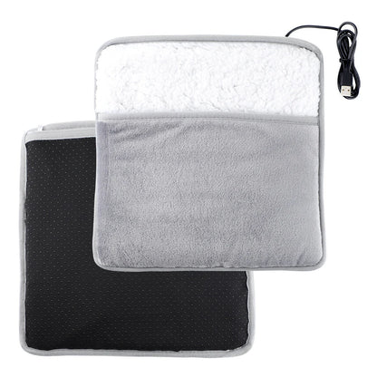 Foot Warmer USB Foot Heater Foot Heating Pad Fast Heating Electric Foot Warmer Pad for Home Soft Plush USB Heated Feet Warmer