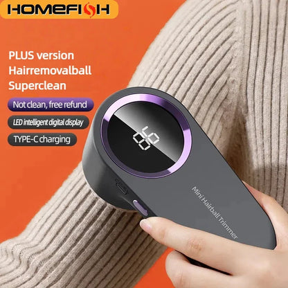 HOMEFISH Lint Remover USB Charging Electric Pellet Machine Hair Ball Lint Trimmer Portable Electric Clothes Lint Machine