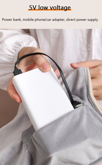 Blanket Heating Blanket 15 second Rapid Heating Supports USB And Power Bank Charging, For Office Home And Outdoor Warmth