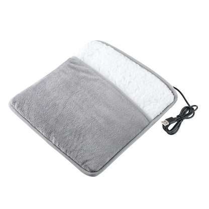 Foot Warmer USB Foot Heater Foot Heating Pad Fast Heating Electric Foot Warmer Pad for Home Soft Plush USB Heated Feet Warmer
