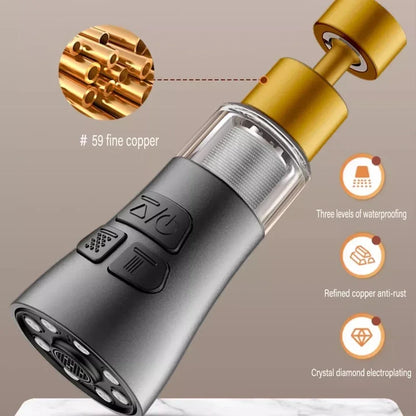 Universal 360 Rotate Kitchen Faucet Extender With Filter Function  Aerator Splash Filter Washbasin Faucet Bubbler Nozzle Aerator