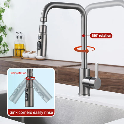 Universal 360° Rotate Kitchen Faucet Extender Aerator Anti-splash Filter Taps Kitchen Washbasin Faucet Bubbler Nozzle