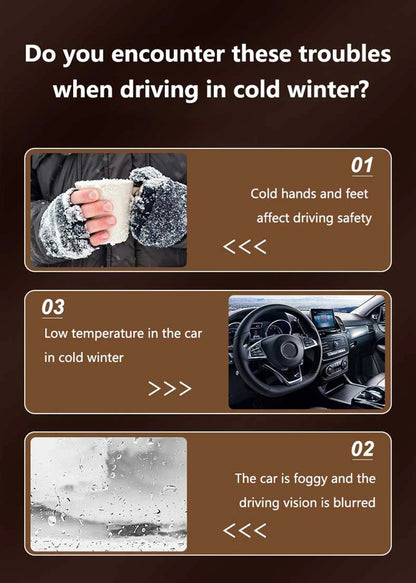 2026 New Car Heater 12V/24V Car Electric Heater Car Heater Defrosting And Defogging Device Car Home Dual-use