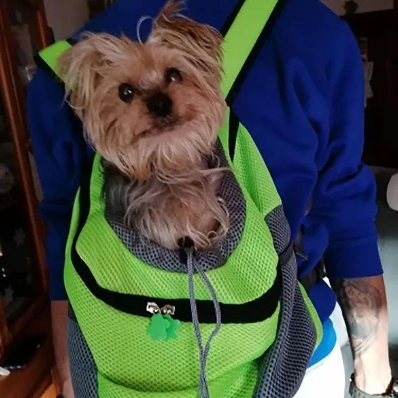 Pet Backpack Portable Portable dog Double Shoulder bag  Outdoor Travel cat Carrier Bag Pet Dog Front Bag Mesh Backpack