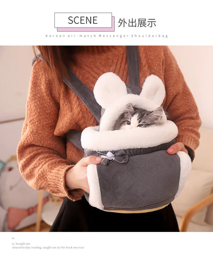 Pet backpack for outdoor activities large capacity for small and medium-sized dogs cats portable backpack for travel and hiking