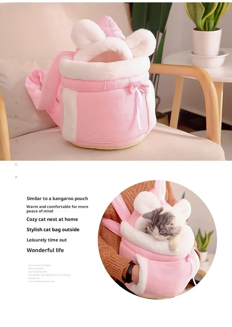 Pet backpack for outdoor activities large capacity for small and medium-sized dogs cats portable backpack for travel and hiking