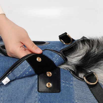 Pet Backpack for Dogs Breathable Pet Harness for Small Medium Large Dogs Portable Cycling Dog Carrier