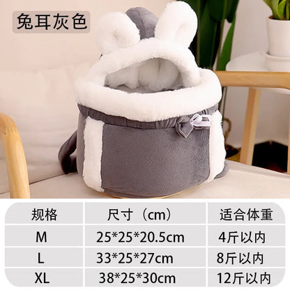 Pet backpack for outdoor activities large capacity for small and medium-sized dogs cats portable backpack for travel and hiking