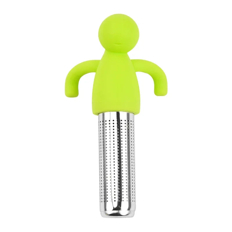 Stainless Steel Tea Infusers Innovative Humanoid Strainer Infuser You Easy Brewing Gadget Filter Leaf Tool Accessory