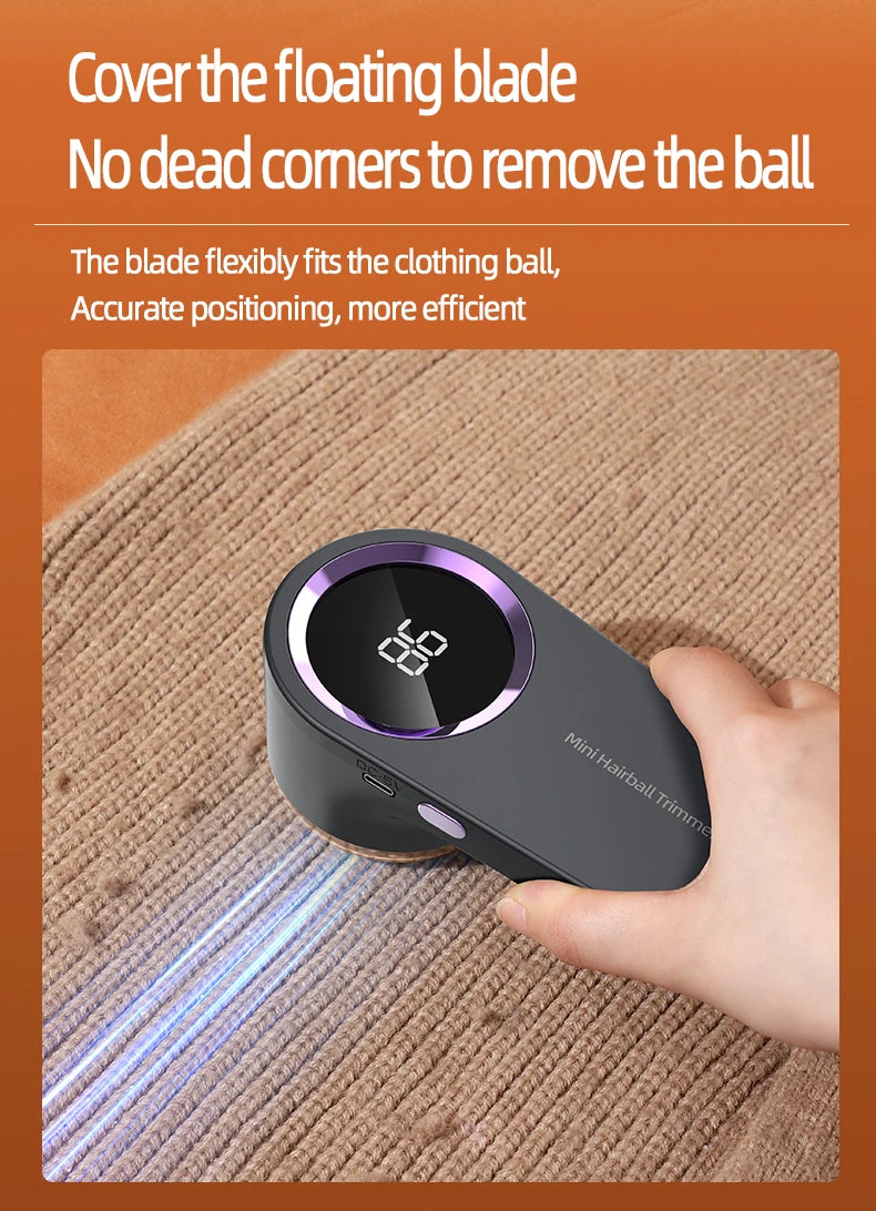 HOMEFISH Lint Remover USB Charging Electric Pellet Machine Hair Ball Lint Trimmer Portable Electric Clothes Lint Machine