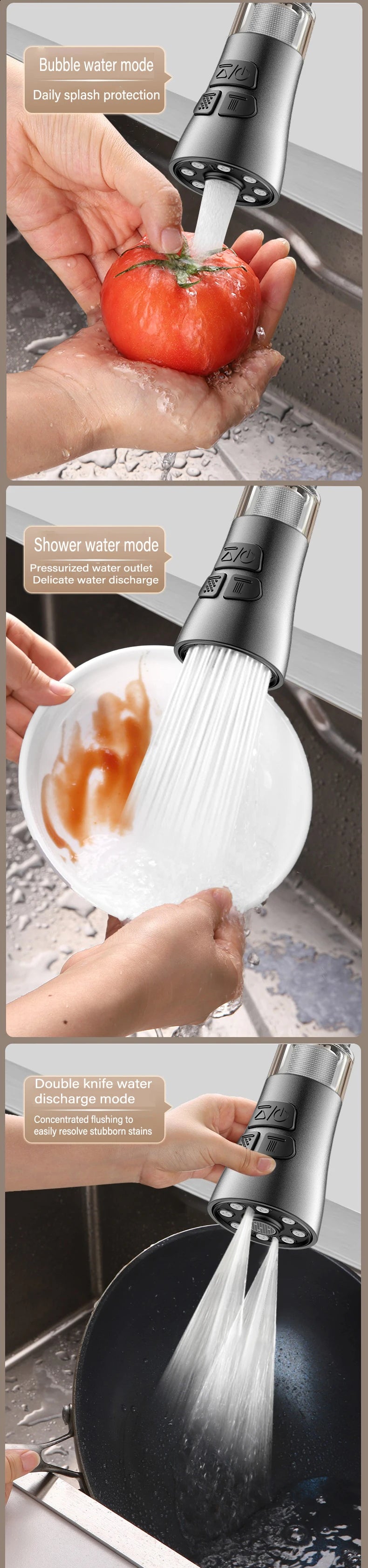 Universal 360 Rotate Kitchen Faucet Extender With Filter Function  Aerator Splash Filter Washbasin Faucet Bubbler Nozzle Aerator