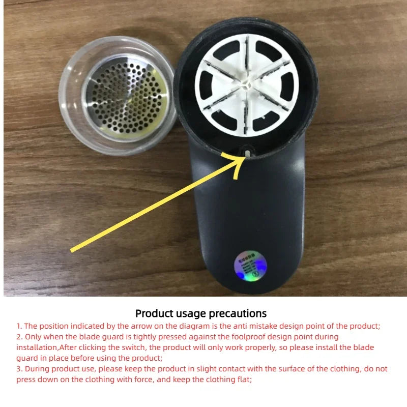 HOMEFISH Lint Remover USB Charging Electric Pellet Machine Hair Ball Lint Trimmer Portable Electric Clothes Lint Machine
