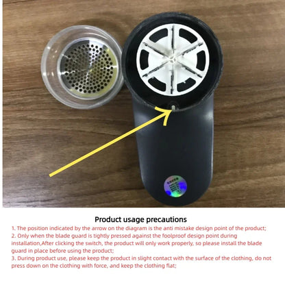 HOMEFISH Lint Remover USB Charging Electric Pellet Machine Hair Ball Lint Trimmer Portable Electric Clothes Lint Machine