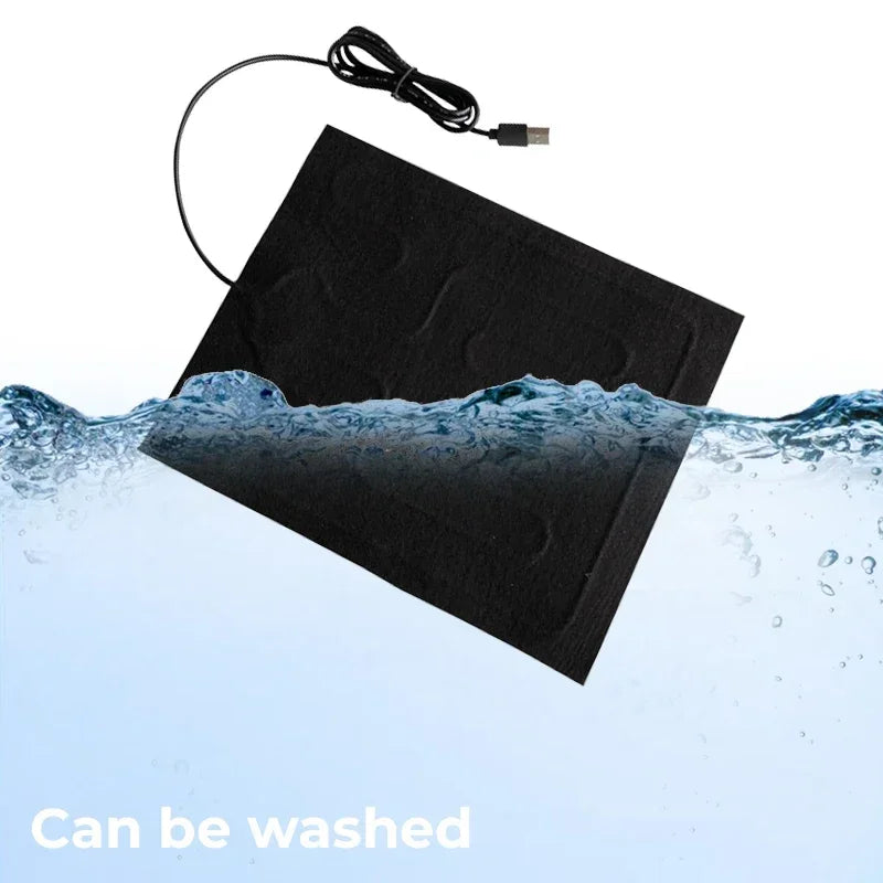 USB Heating Pad Electric Heating Film Hand Warmer Seat Heating Cushion Warmer Waterproof Pet Reptile Animal Heater Mat