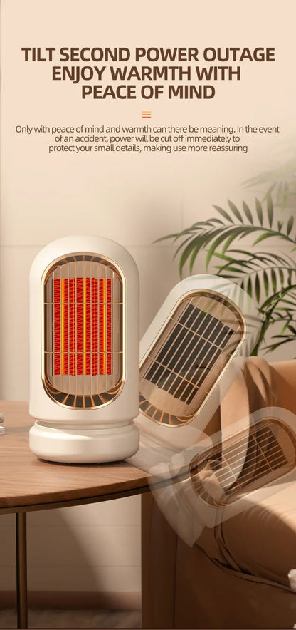 Energy-Saving Small Electric Heater for Home, Constant Temperature, Quick Heating, and Power-Off Safety Protection
