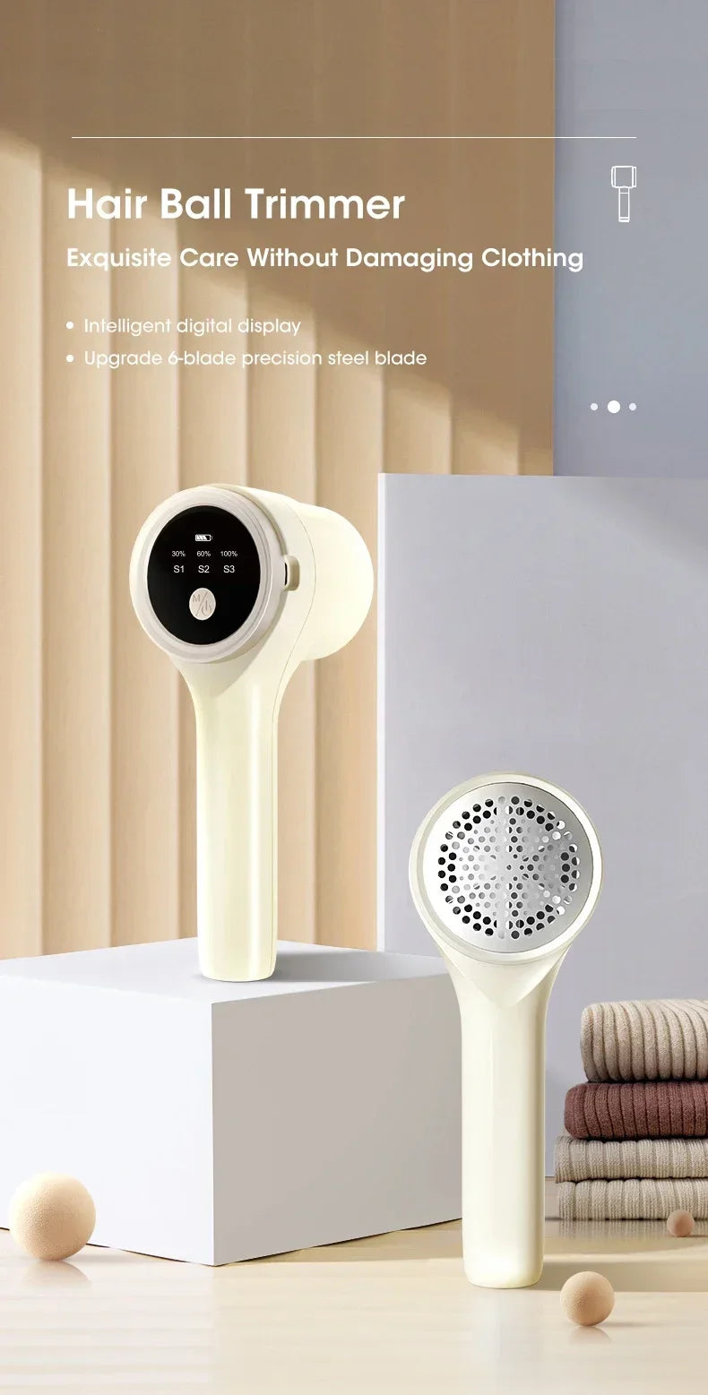 Lint Remover for Clothing Electric Pellet Fluff Remover Rechargeable Portable Fabric HairBall Shaver Removes Lint from Clothes