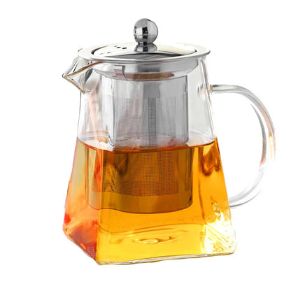 Glass Teapot with Infuser Tea Set Kettle Maker Infusers Jug Teaware Kitchen Dining Bar Home Tea Kit Glass Teapot Samovar