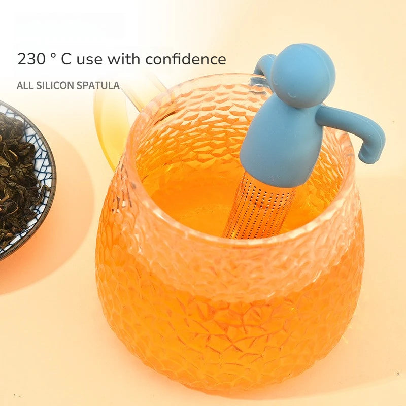 Stainless Steel Tea Infusers Innovative Humanoid Strainer Infuser You Easy Brewing Gadget Filter Leaf Tool Accessory