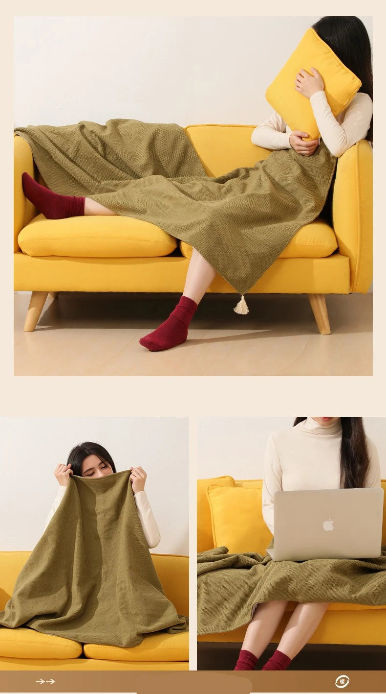 Blanket Heating Blanket 15 second Rapid Heating Supports USB And Power Bank Charging, For Office Home And Outdoor Warmth