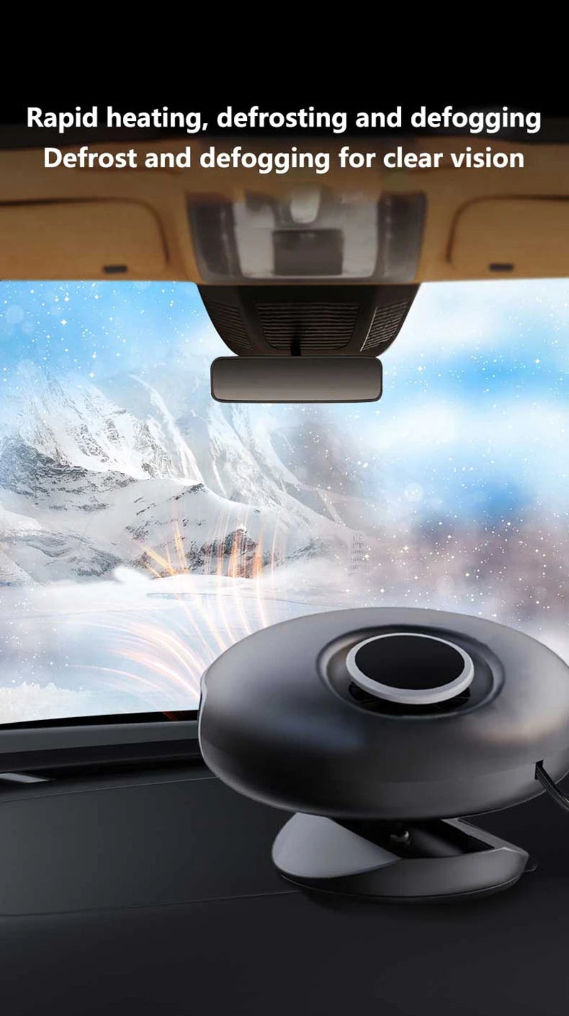 2026 New Car Heater 12V/24V Car Electric Heater Car Heater Defrosting And Defogging Device Car Home Dual-use
